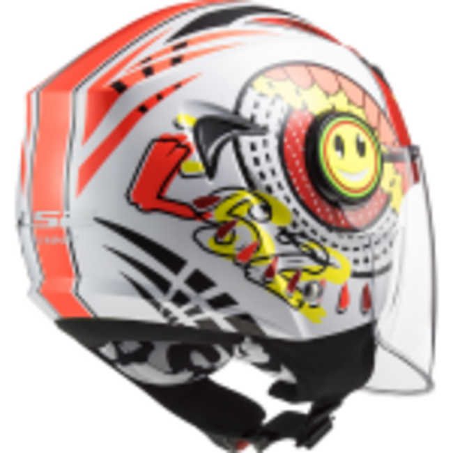 Caschi Jet Bianco/rosso Ls2 Bambino